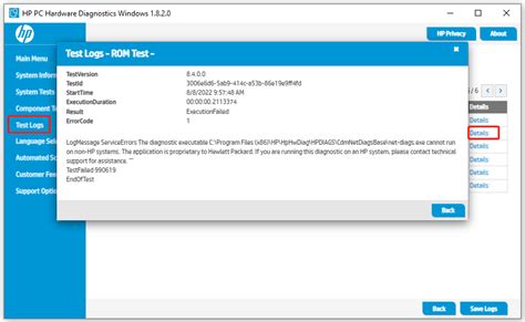 hp online results|hp diagnostics online results.